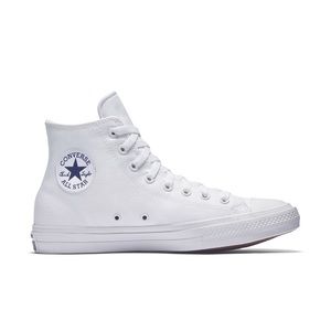 High top converse Chuck Taylors II all white